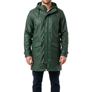 Lightweight Bright Salmon Rain Coats Relaxed Fit Water Proof Long Sleeve Comfortable Leisure <b>Raincoats</b> - Product Image 4