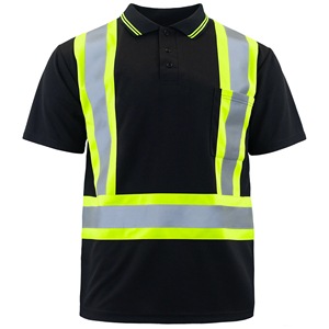 High Visibility Safety Work <b>T</b>-<b>Shirt</b> Custom Logo And Design Premium Hi Vis <b>Collared</b> <b>Shirts</b> Workwear Reflective Polo <b>Shirt</b> - Product Image 5
