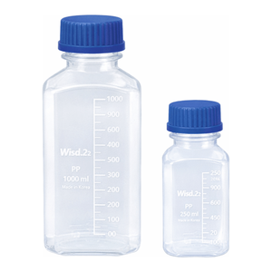 ขวดสี่เหลี่ยม HDPE ปากกว้าง มีขีดบอกปริมาตร 30-1000 มล. ยี่ห้อไดฮัน วิทยาศาสตร์ สำหรับเก็บสารเคมี - Product Image 1