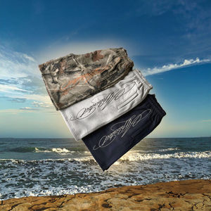 Pantalones Cortos Deportivos de Felpa Francesa Gruesa, Lavados a Medida, Suaves, 100% Algodón, Estilo Urbano, Bordado 3D, Cintura Elástica, Camuflaje - Product Image 4