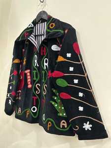Holiday Season Unique Handmade <b>Velvet</b> Christmas Embroidered Suzani <b>Jacket</b> Festive Boho Short Winter Coat Perfect <b>Women</b> Gift - Product Image 4