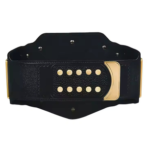 Ceinture de championnat de lutte poids lourd WWF, fabriquée en cuir de haute qualité, plaques en laiton personnalisées de 3 mm d'épaisseur - Product Image 3
