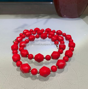 สร้อยคอเรซินที่ทำด้วยมือทันสมัยปรับความยาวได้สะดุดตาครบรอบปีที่โรแมนติกแฟชั่นการแสดงศิลปะลูกปัดรูปทรงตะขอ - Product Image 4