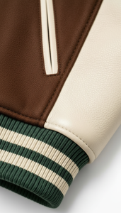 Vêtements d'extérieur tendance de style américain durable avec doublure matelassée et broderies, style américain classique - Product Image 5