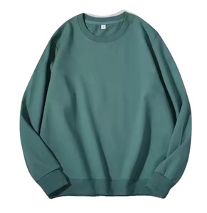 เสื้อสเวตเชิ้ตคอกลมผ้าฝ้ายทรงโอเวอร์ไซส์สำหรับผู้ชาย สีพื้น ถักแบบนิตติ้ง สวมใส่สบายสำหรับฤดูหนาว บริการ OEM ป้องกันขนร่วง - Product Image 1