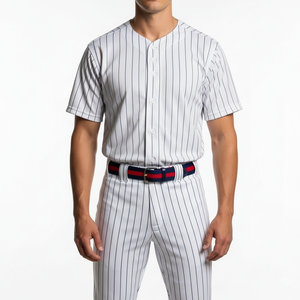 Color Contrast Breathable Printed Best Selling Professional Team <b>Baseball</b> Uniform 100% Polyester Customizable - Product Image 2