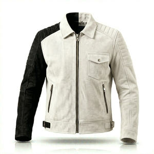 OEM Sialkot Manufacturer Custom Men's <b>Suede</b> Leather <b>Jacket</b> 100% Genuine Sheep <b>Suede</b> Streetwear Factory Price - Product Image 6