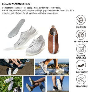 Nuevas zapatillas de lluvia ecológicas personalizadas promocionales, zuecos clásicos, zapatos de jardín Eva Sd15 - Product Image 2