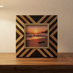 กรอบรูปเรซิ่นฝังลายทำมือ งานฝีมือสร้างสรรค์ คุณภาพพรีเมียม ผิวเงางาม น้ำหนักเบา สวยงาม หรูหรา สำหรับตกแต่ง Tradebyd - Product Image 3