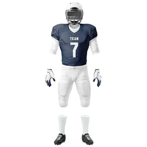 Conjunto de Uniforme de Fútbol Americano, Jersey y Pantalones Sublimados Personalizados, Transpirables, de Secado Rápido, para Prácticas de Equipos Juveniles y Adultos - Product Image 2