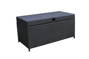 Coffre de rangement élégant en polyrotin pour meubles de patio - Product Image 3