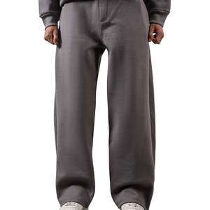 Pantalon de jogging en coton pour homme, personnalisé, en gros, léger, coupe oversize, jambe droite, taille mi-haute, effet usé - Product Image 1