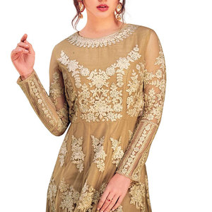 Robe longue élégante pour femme, col rond, manches longues, unie, pour soirée formelle, respirante et tendance - Product Image 4
