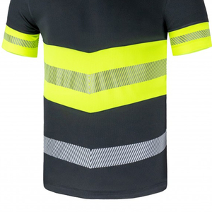 Camisetas de Trabajo de Seguridad Reflectantes de Alta Visibilidad, Unisex, Transpirables, Resistentes al Agua, de Poliéster, con Cinta Reflectante Fluorescente, para Ciclismo y Tráfico - Product Image 6