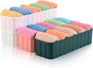 Organisateur de rangement en plastique moulé par injection rectangulaire multifonctionnel à 5 couches, design imperméable et anti-poussière, boîte de séparation pour tiroir/placard - Product Image 5