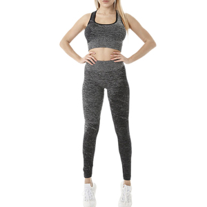 Ensemble de yoga sans couture pour femmes, fabrication directe usine, vente directe usine, vêtements de sport pour femmes - Product Image 1