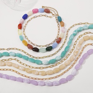 Collier en résine fait main ILAHI, art populaire religieux féerique, accessoire de bijouterie DIY audacieux et accrocheur, pour les passionnés de mode moderne Uttar - Product Image 2