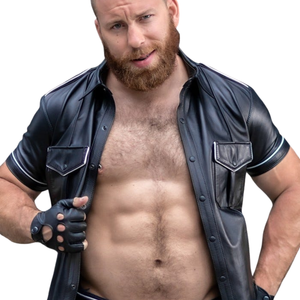 Gants de moto en cuir pour homme CHP, design classique, cuir véritable de qualité supérieure - Product Image 3