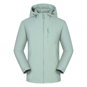 Chaqueta Cortavientos de Lona para Hombre, Unisex, con Cierre Frontal, Impermeable, Ecológica, para Exteriores, Venta al Por Mayor de Fábrica - Product Image 2