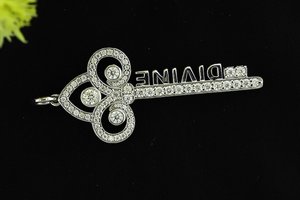 Custom Letter Minimalist <b>Locket</b> Key Moissanite Pendant 925 Sterling Silver Rapper Hip Hop Fashion Jewelry - Product Image 4