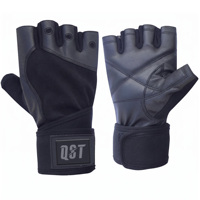 Gants de fitness ajustables de qualité pour adultes, respirants, rembourrés, sans doigts, en néoprène, pour la musculation et le bodybuilding, à lacets