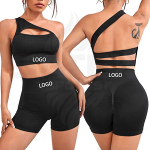 Nouvelle Collection Maillot de Bain 2 Pièces Sexy Brillant avec Logo Frontal Écologique Séchage Rapide Respirant pour l'Été - Product Image 4