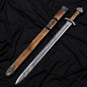 Épée médiévale Viking artisanale en acier inoxydable de 29 pouces, objet d'art et de collection, à suspendre au mur, cadeau de mariage ou d'anniversaire pour mari - Product Image 6