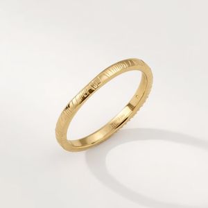 Anillo de Compromiso de Oro Sólido de 18K con Baño de Rodio y Grabado de Montaña con Diamantes para Mujer, Joyería Fina Minimalista de Lujo para Boda, Personalizable OEM - Product Image 3