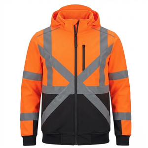 High Visibility Reflective Workwear Jackets for Unisex Top Trendy Design Polyester Breathable <b>Waterproof</b> <b>Working</b> Jackets - Product Image 1