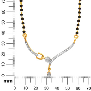 Collier pour femme plaqué or 18 carats avec diamant de laboratoire taillé, certifié IGI, pour un usage quotidien romantique, chaîne en or jaune, perles noires, modèle Pulse - Product Image 5