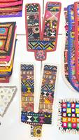 Patchs brodés ethniques indiens personnalisés en toile, motifs fleurs et triangles, à coudre sur les chapeaux, vêtements et cadeaux - Vente en gros