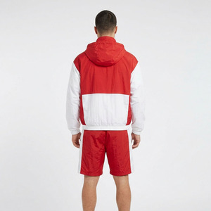 Herren Zweiteiliges Kapuzen-Shorts-Set Locker Sitzend mit Reißverschluss Sportbekleidung Mittlerer Kordelzug Schnelltrocknend Wasserdicht Winddicht - Product Image 3