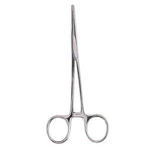 Pinzas Hemostáticas Kelly con Bloqueo, Pinzas Rectas de Acero Inoxidable Plateadas, Pinzas de Precisión, Fabricante Pakistaní - Product Image 2