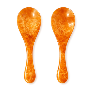 Ensemble d'ustensiles de service pour salade en résine faits à la main, luxueux, touche artistique, écologique, passe au lave-vaisselle, passe au micro-ondes, FAIZA CRAFT - Product Image 3