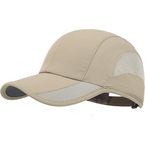 Unisex Khaki Baseball Cap 6 Panel Mesh Adjustable Breathable Outdoor Sports <b>Hat</b> Casual Style Spring <b>Summer</b> - Product Image 1