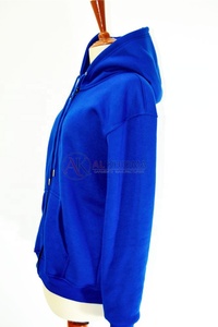 เสื้อแจ็คเก็ตฮู้ดซิปเต็มตัวสีน้ำเงินรอยัลสำหรับผู้ชาย ผ้าฟลีซนุ่ม แขนยาว ปลายแขนริบ ปักลายลำลอง สำหรับฤดูหนาว สามารถสั่งทำได้ - Product Image 5