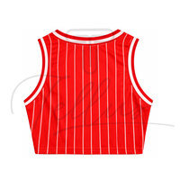 T-shirts courts en toile crochetée pour femmes avec logo personnalisé, décontractés, respirants, à séchage rapide, sans manches, pour l'été