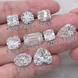 Diamante Sintético Cultivado en Laboratorio, Corte Excelente, VVS, Esmeralda, Forma Ovalada, CVD, Piedras Certificadas para Joyería Fina - Product Image 5