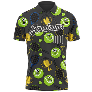 Custom Men Dye Sublimation Polo T-Shirt <b>Coaches</b> Polyester Polo Shirts - Product Image 1