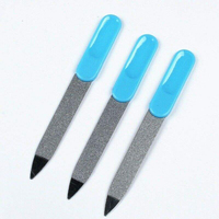 Lime à ongles professionnelle double face légère, réutilisable et durable, en acier inoxydable, grain 100, motif droit, haute qualité