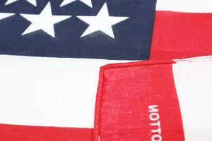 Bandanas carrées en toile de coton Hip Hop pas chères, foulard turban personnalisé, drapeau américain Union Jack 55x55cm, respirant - Product Image 3