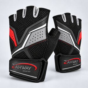 Gants de cyclisme en tissu respirant, légers, antidérapants, paume en silicone, sangle de poignet réglable, pour vélo de route et de montagne - Product Image 6