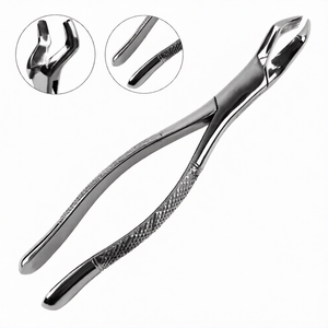 BK Industries Pince d'extraction dentaire universelle pour molaires supérieures, en acier inoxydable, avec poignée moletée manuelle, instrument chirurgical - Product Image 4