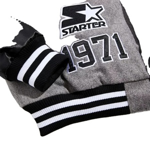 Giacca da Baseball con colletto da uomo personalizzato OEM giacca da volo invernale Varsity con motivo da corsa firmato autunno - Product Image 3