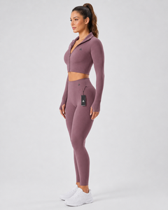 New Arrival Hot Sale Women Sports Suits Exercise <b>Yoga</b> <b>Set</b> Gym Outfits Fitness Wear Women's <b>Yoga</b> Two Piece <b>Set</b> - Product Image 4