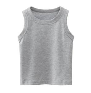 Nouveau débardeur d'été décontracté pour garçons, en coton à séchage rapide, imprimé, col rond, sans manches - Product Image 5