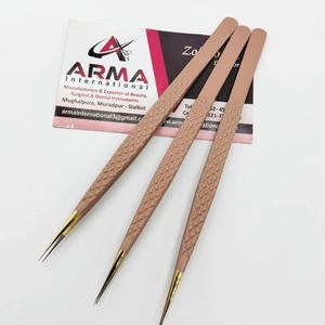 Pinzas de Aislamiento Rectas Profesionales de Acero Inoxidable, 10 mm de Longitud, Punta Lisa, Logotipo Personalizado, Marca Privada, Pinzas Sostenibles - Product Image 2