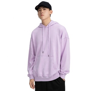 Sudadera con capucha para hombre, con cordón, liso, con bolsillo canguro - Product Image 1