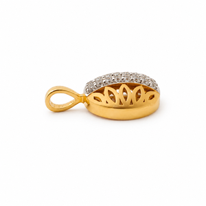 Namivaa Vmg364 Breloques Rondes en Or Jaune 18 carats à Taille Brillante pour Hommes, Bijoux Géométriques Poli Miroir pour Usage Quotidien et Cadeau de Fête - Product Image 4