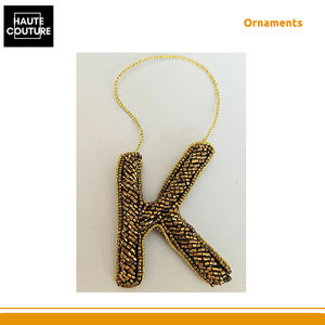 Adornos Festivos Colgantes con Cuentas en Forma de Letra K Bordadas a Mano, Disponibles Ampliamente, Decorados por Ambos Lados, para Decoración del Hogar - Product Image 2
